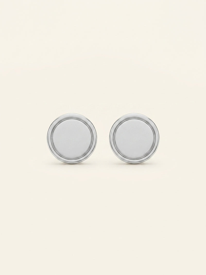 Cartier LOVE 18ct white gold stud earrings 7.2mm - British product