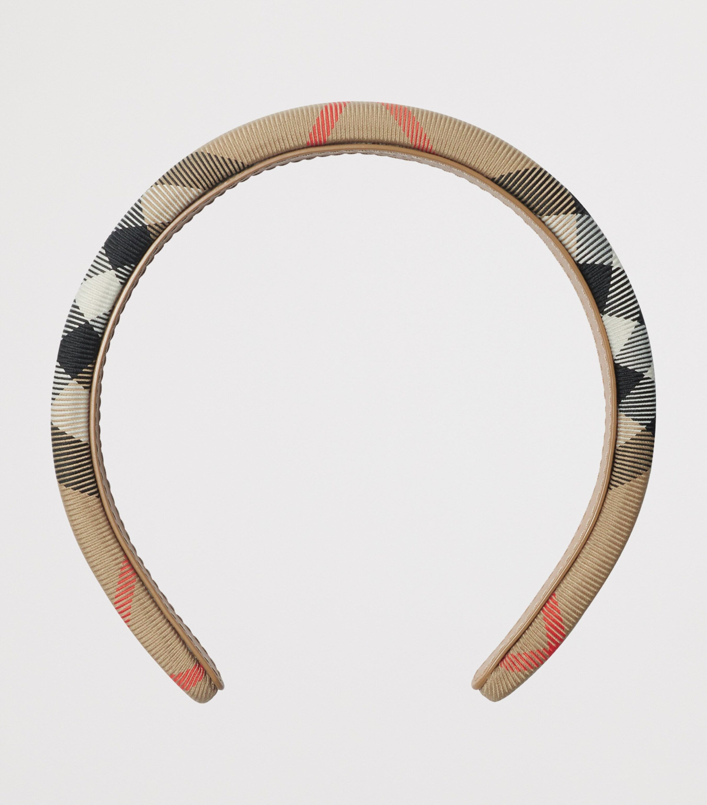 Burberry kids padded headband with check pattern - British product