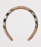 Burberry kids padded headband with check pattern - British product