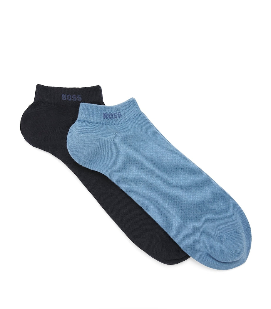 BOSS logo ankle socks pack of two - British product