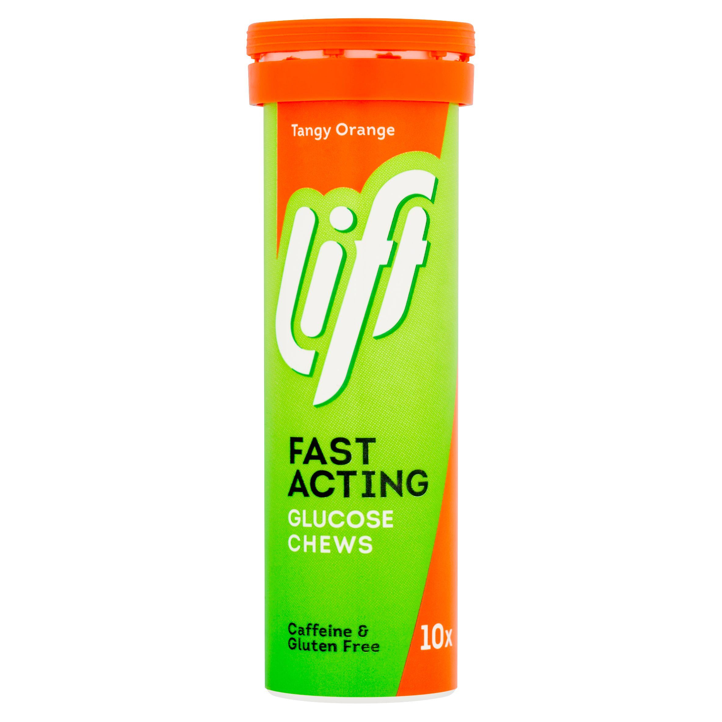 Lift Tangy Orange Fast Acting Glucose Chews x10 40g GOODS Sainsburys   