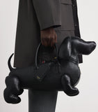 Thom Browne Leather Hector top-handle bag with dog shape, imported from the UK