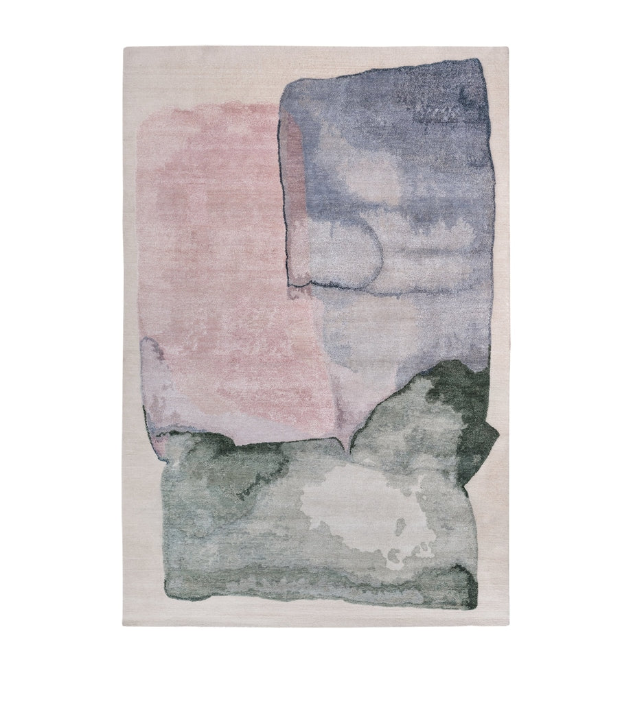The Rug Company Maya Opal Wool-Nettle Rug 2.74m x 1.83m (British brand)
