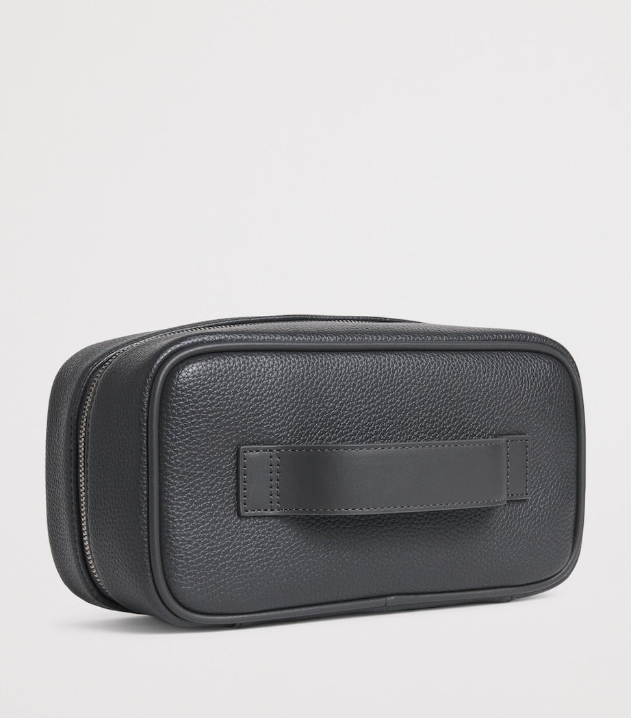 Sandro Paris faux leather wash bag, dimensions 22cm x 10.5cm x 11.5cm (British brand)