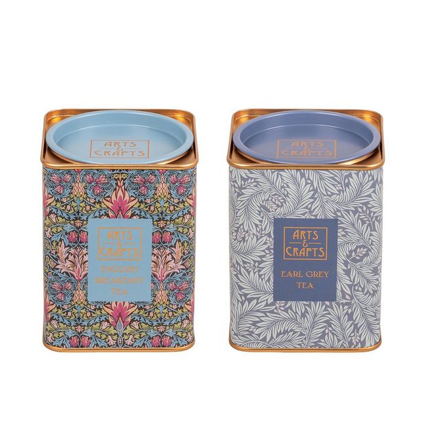 Arts & Crafts tea tin bundle with 40 tea bags (British brand)