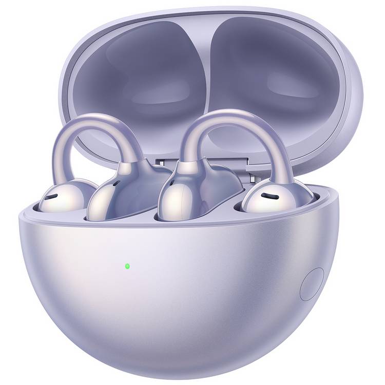 Huawei FreeClip open-ear earbuds purple - British product
