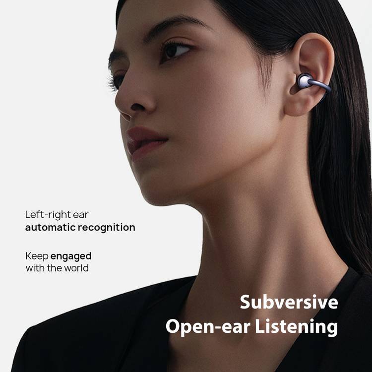 Huawei FreeClip open-ear earbuds purple - British product