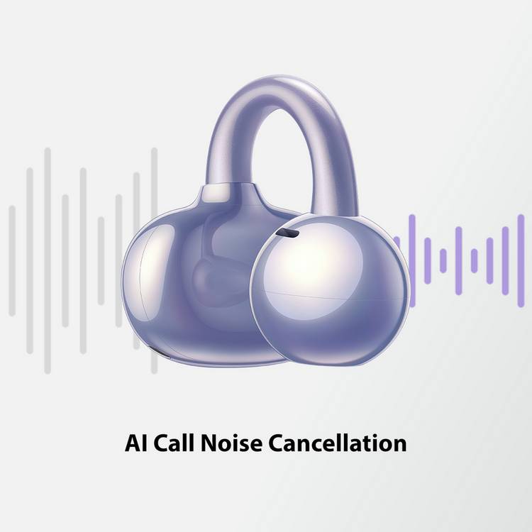 Huawei FreeClip open-ear earbuds purple - British product