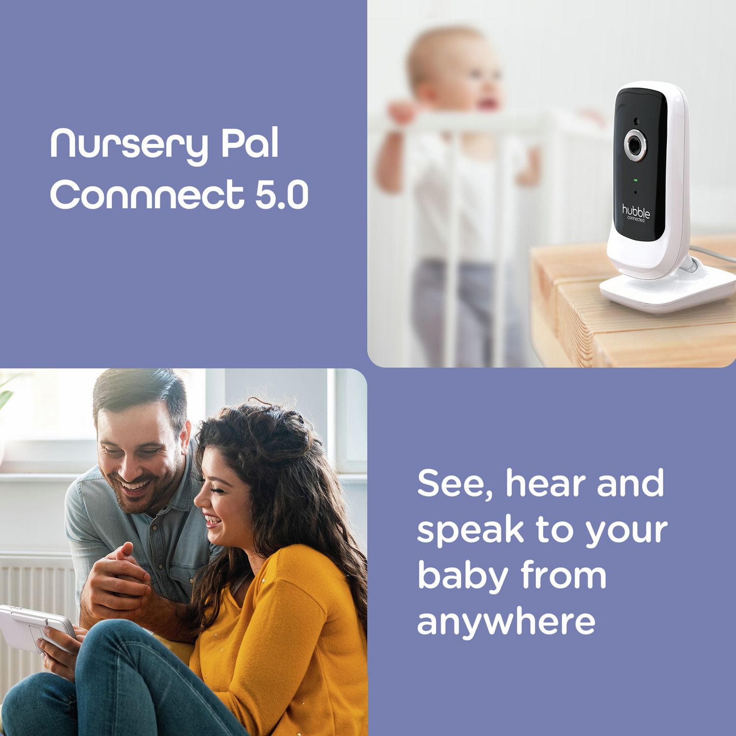 Hubble baby monitor Pal Connect 5 inch, imported from the UK