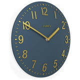 Jones Clocks navy blue wall clock 30cm, UK version