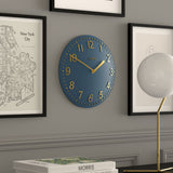 Jones Clocks navy blue wall clock 30cm, UK version