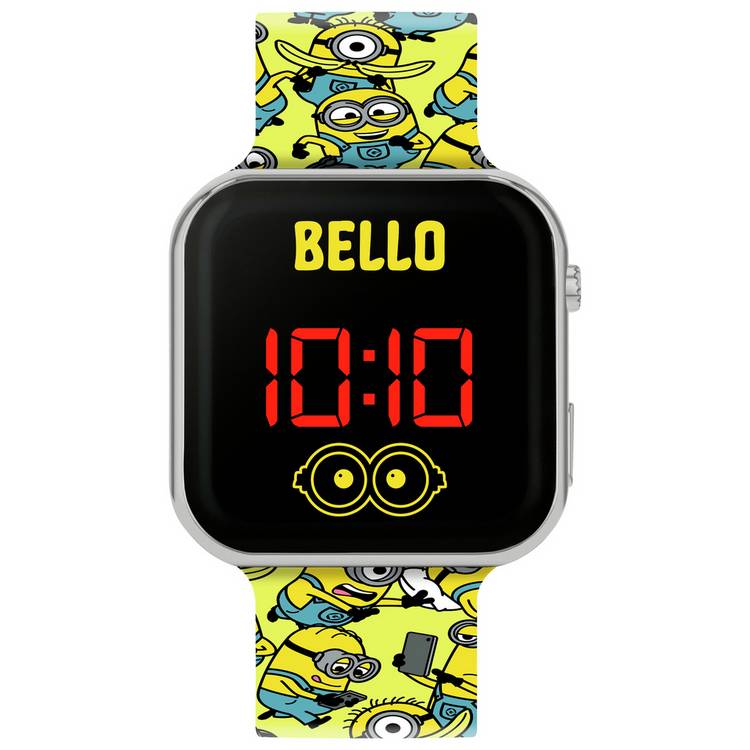 Disney Kids Yellow and Blue Minions Printed Watch