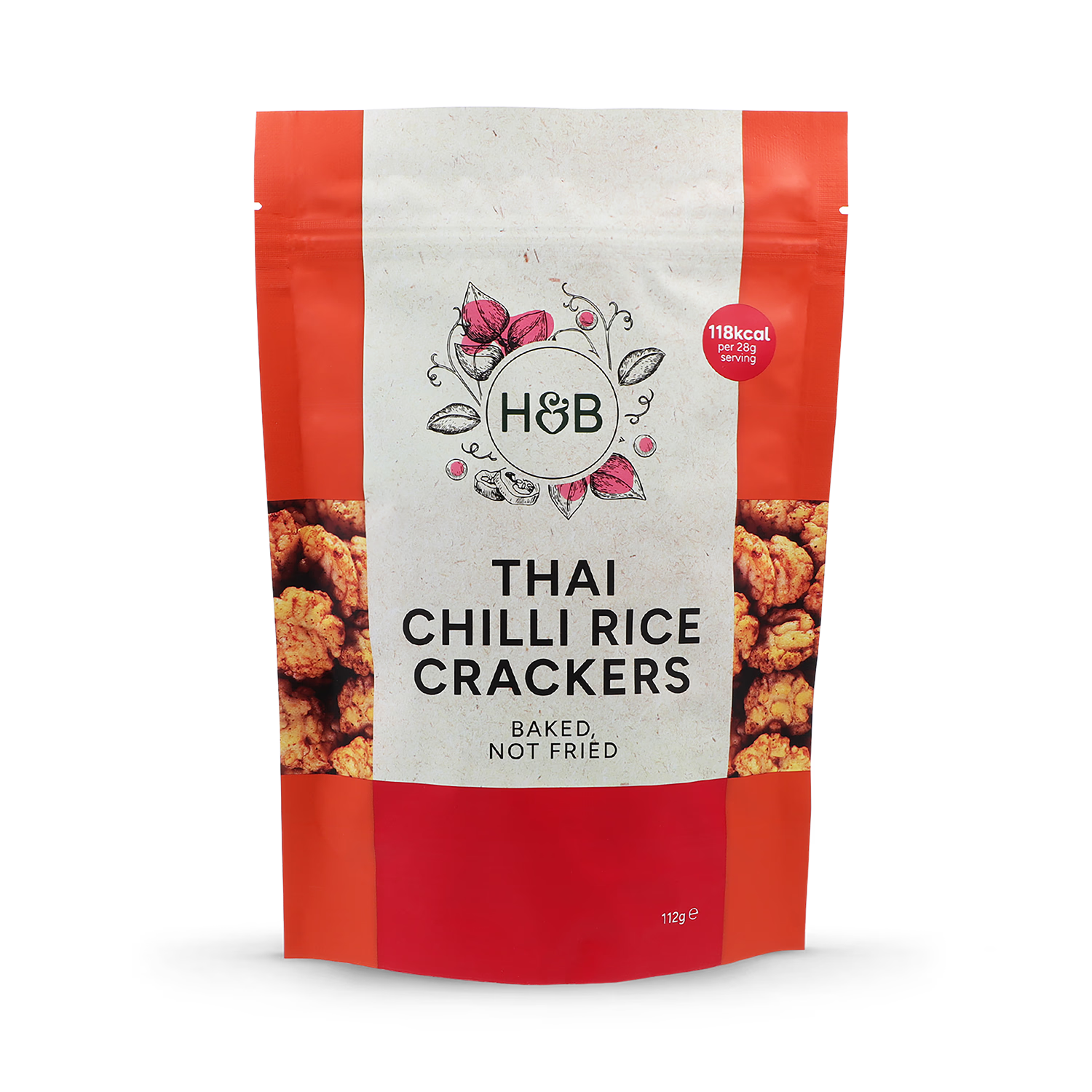Holland & Barrett Thai Chilli Rice Crackers 112g, UK version