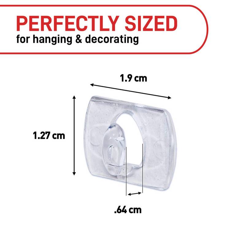 Command Clear Decorating Clips pack of 60, British product