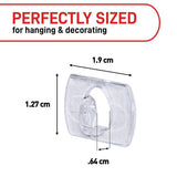 Command Clear Decorating Clips pack of 60, British product