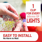 Command Clear Decorating Clips pack of 60, British product