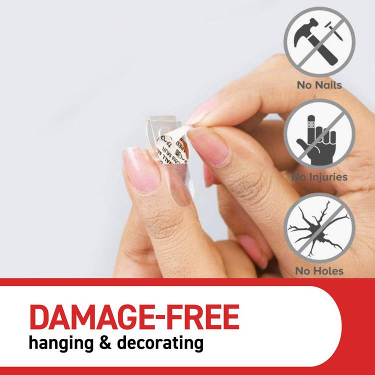 Command Clear Decorating Clips pack of 60, British product