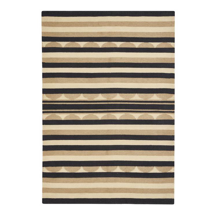 Habitat scalloped stripe flatweave rug 120x170cm, imported from the UK