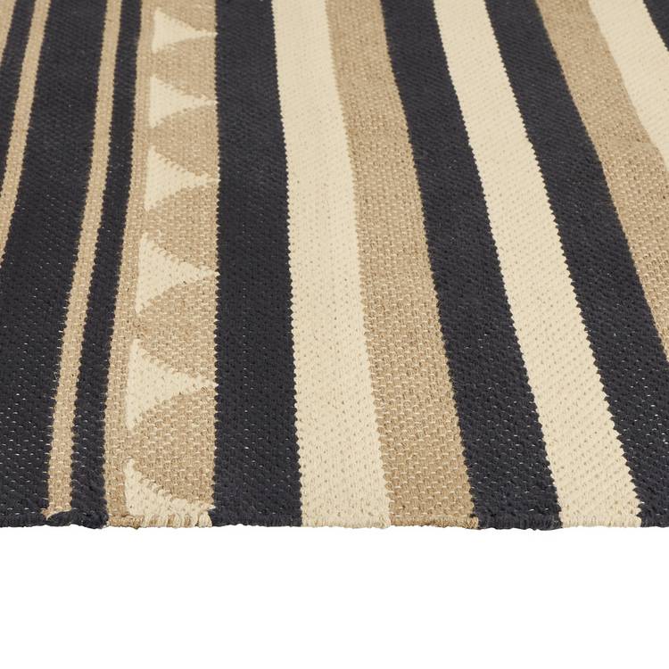 Habitat scalloped stripe flatweave rug 120x170cm, imported from the UK