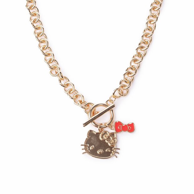 Custard London Hello Kitty gold tone pendant necklace, imported from the UK