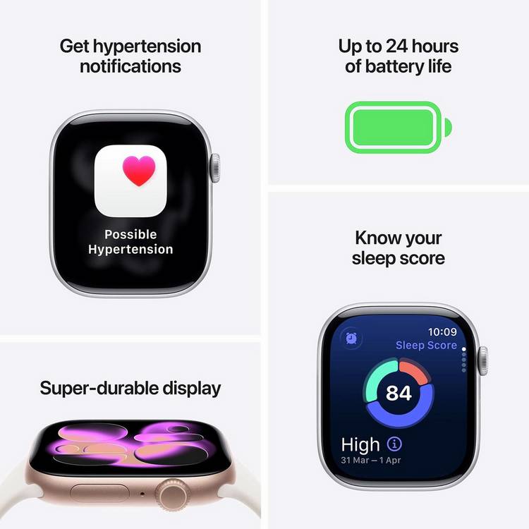 Apple Watch Series 11 42mm Light Blush S/M (British brand)