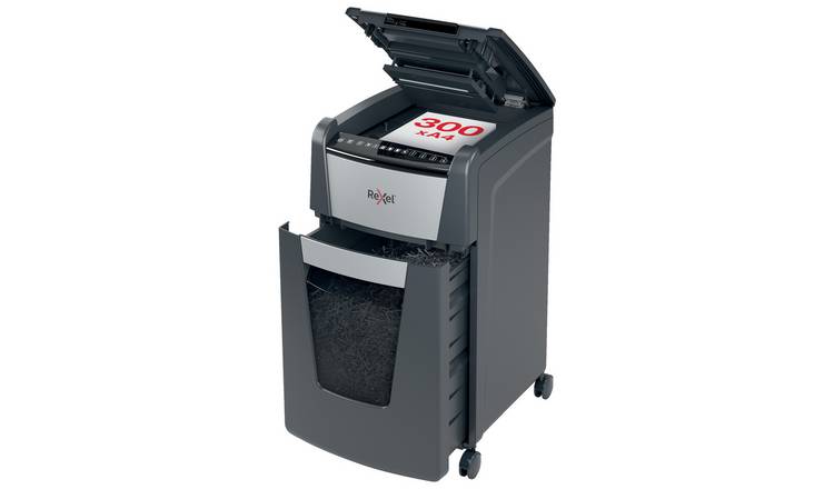 Rexel Optimum AutoFeed 300X cross cut shredder 60L (British brand)
