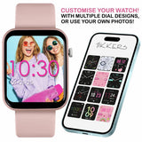 Tikkers pink smartwatch and earbud set for teens, imported from the UK