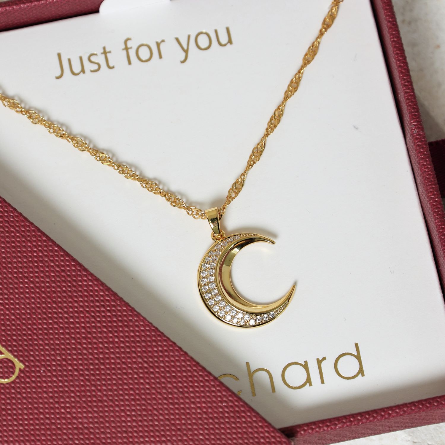 Jon Richard 18k gold plated celestial pendant (British brand)