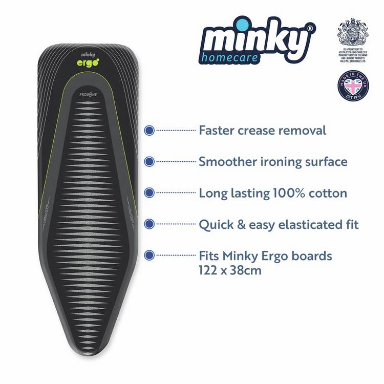 Minky Ergo ironing board cover 122x38cm (British brand)