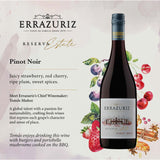 Errazuriz Estate Pinot Noir red wine 75cl - British product