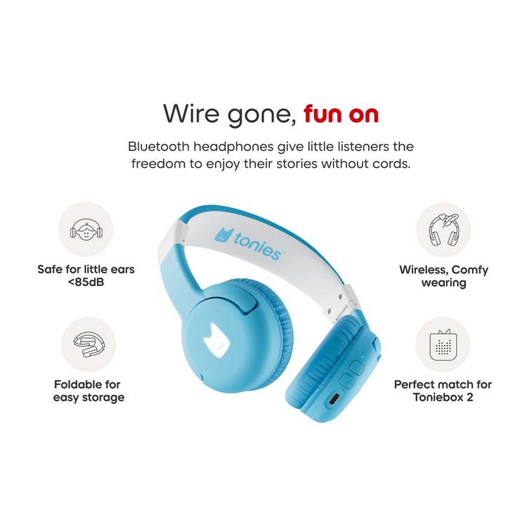 tonies blue Bluetooth headphones (British brand)