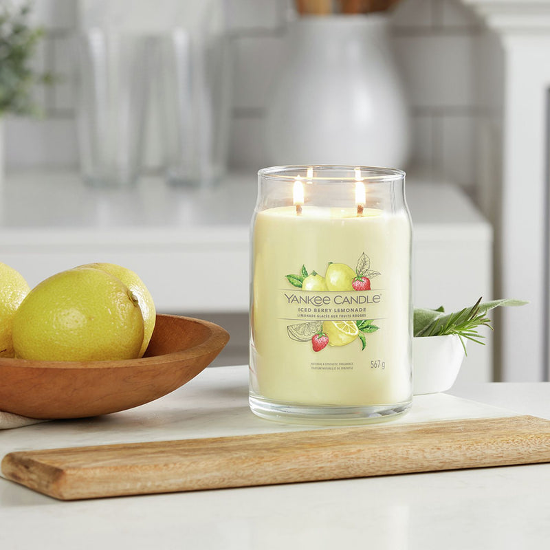 Yankee large scented candle Iced Berry Lemonade, UK version