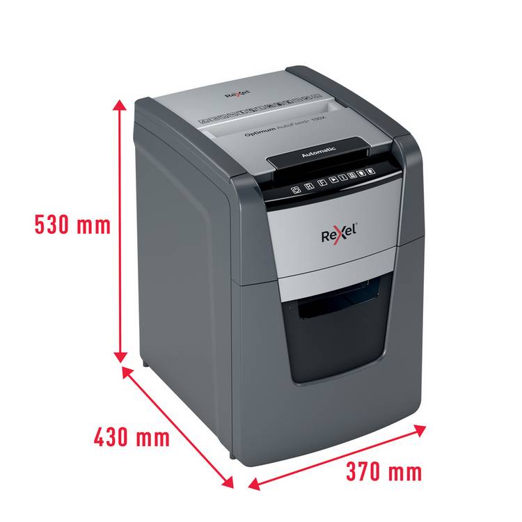 Rexel Optimum AutoFeed+ 100X paper shredder 34L (British brand)