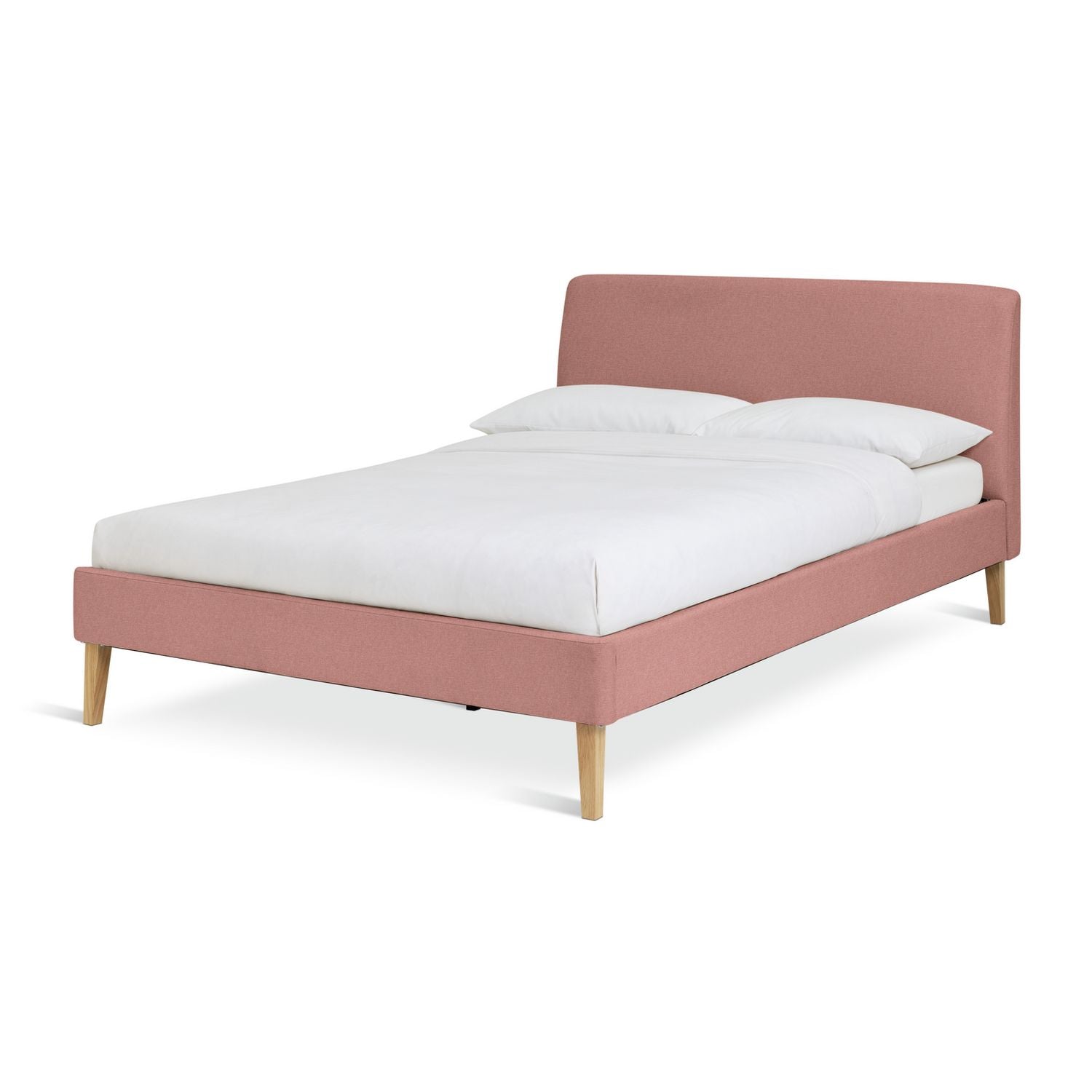 Habitat Ren Kingsize fabric bed frame in moss green, UK version