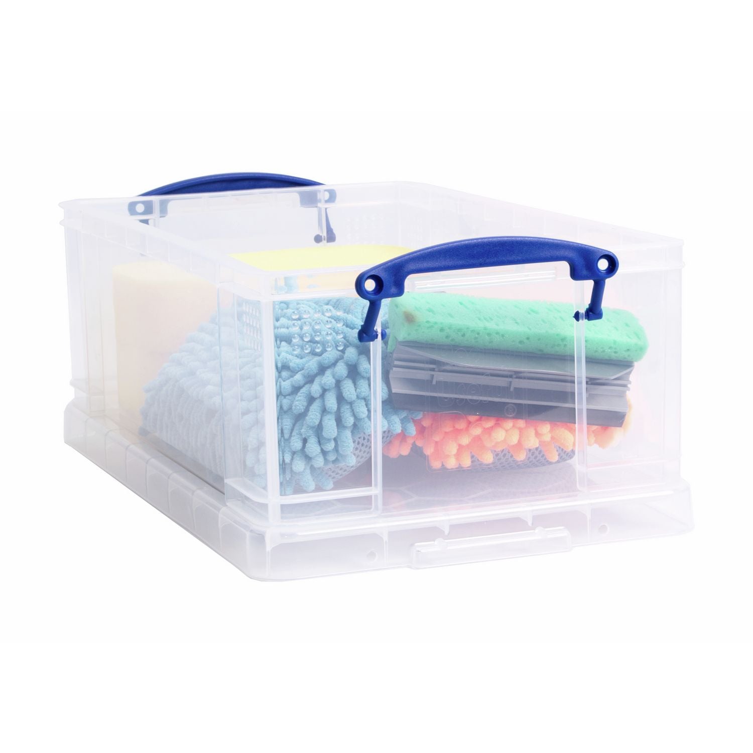 Really Useful clear storage boxes set of 4, imported from the UK