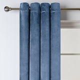 Habitat dimout eyelet curtains navy 117x137cm, imported from the UK