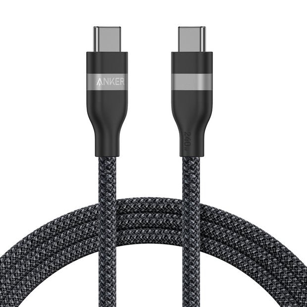 Anker USB-C cable 240W braided 1.8m - British product