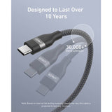 Anker USB-C cable 240W braided 1.8m - British product