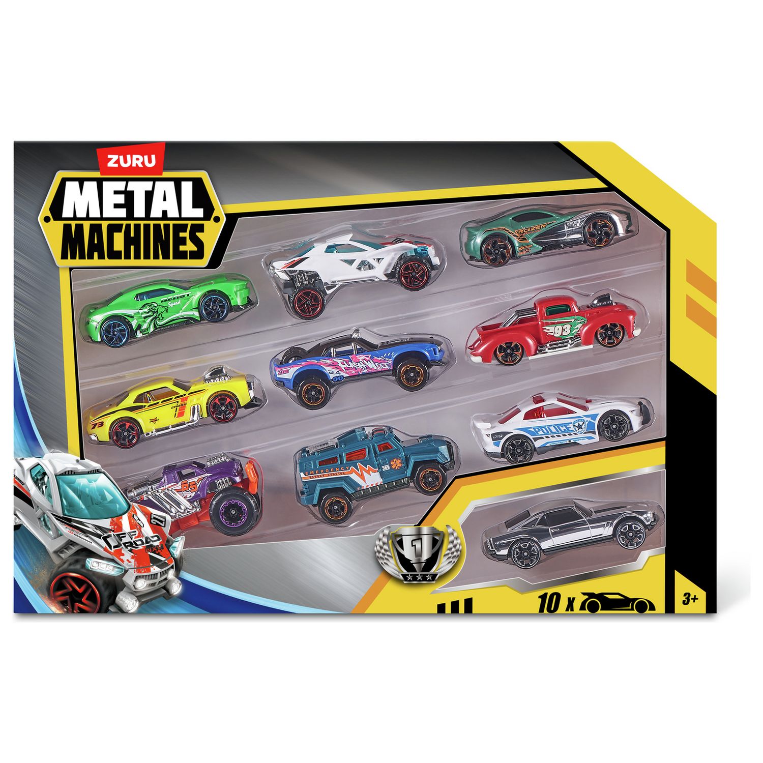 Zuru Metal Machines 1:64 die-cast cars 10 pack - British product