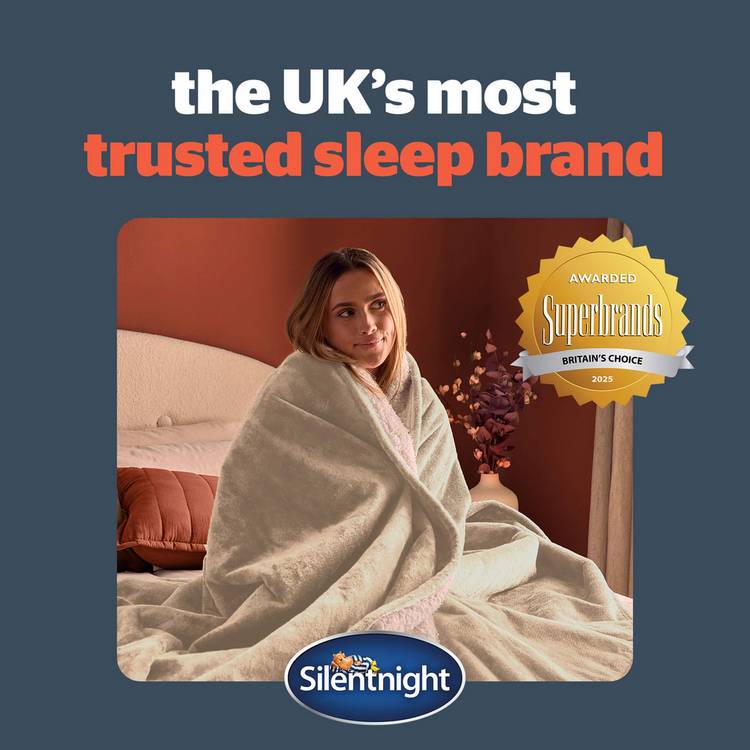 Silentnight self-heating blanket natural large 180x240cm - British product