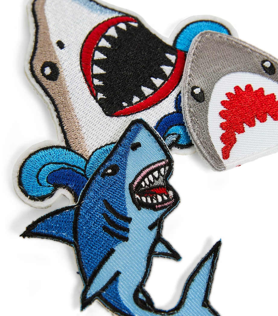Becco Bags Shark Attack patch set 4-piece, UK version
