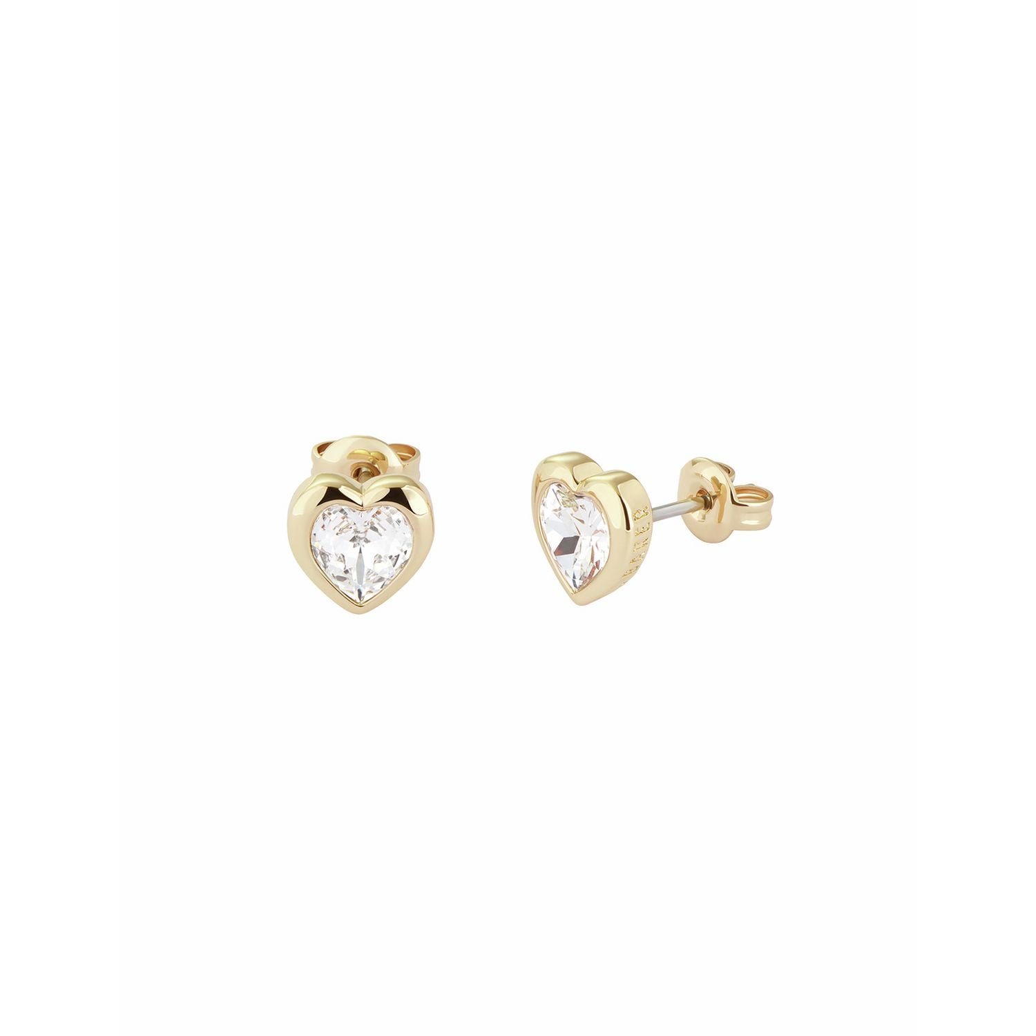 Ted Baker heart stud earrings clear crystal, UK version
