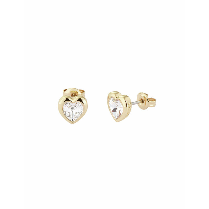Ted Baker heart stud earrings clear crystal, UK version