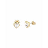 Ted Baker heart stud earrings clear crystal, UK version