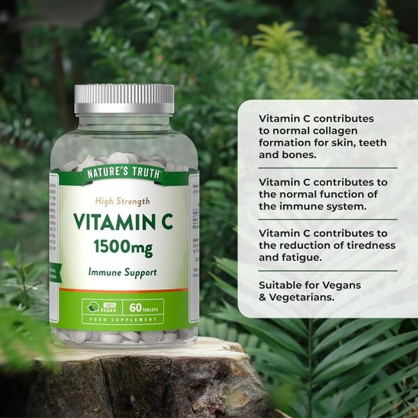 Nature's Truth Vitamin C 1500mg 60 tablets - British product