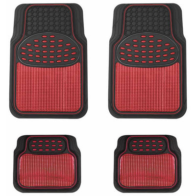 Argos Streetwize Heavy-Duty Rubber Car Mat Set - Red Trim- Buy online at McGrocer