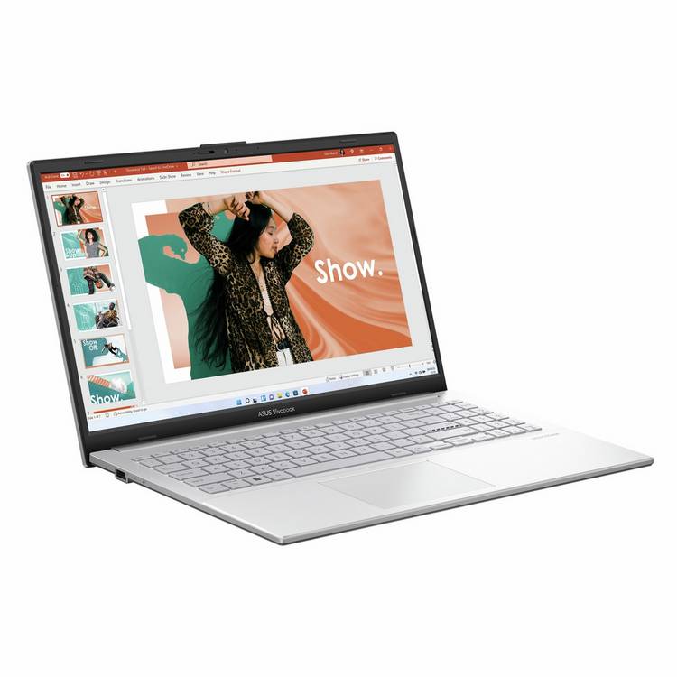 ASUS Vivobook Go 15 laptop in silver - British product