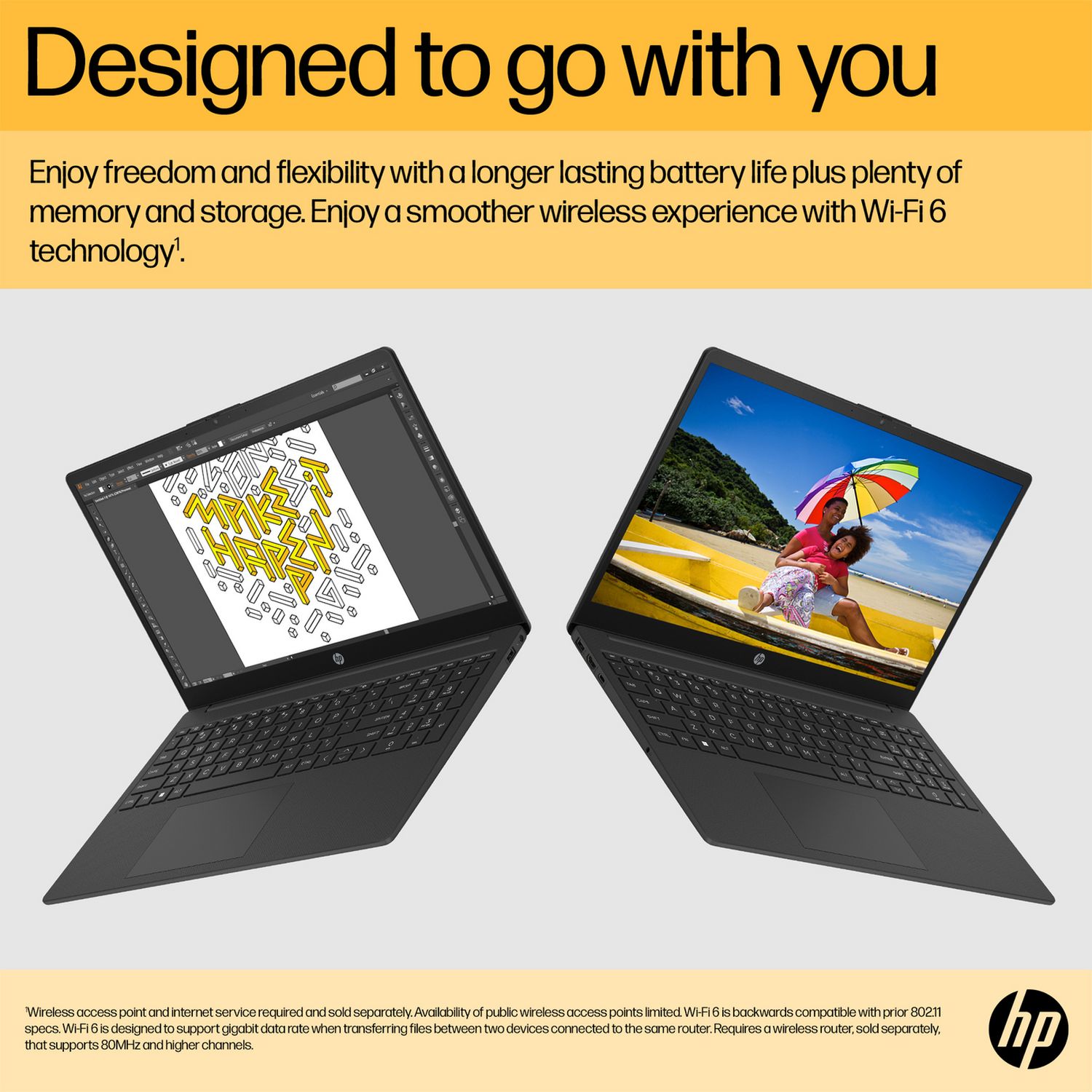 HP 15.6 inch laptop with AMD Ryzen 3 - British product