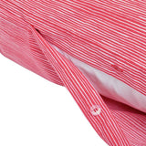 Argos Home bedding set red stripe single (British brand)