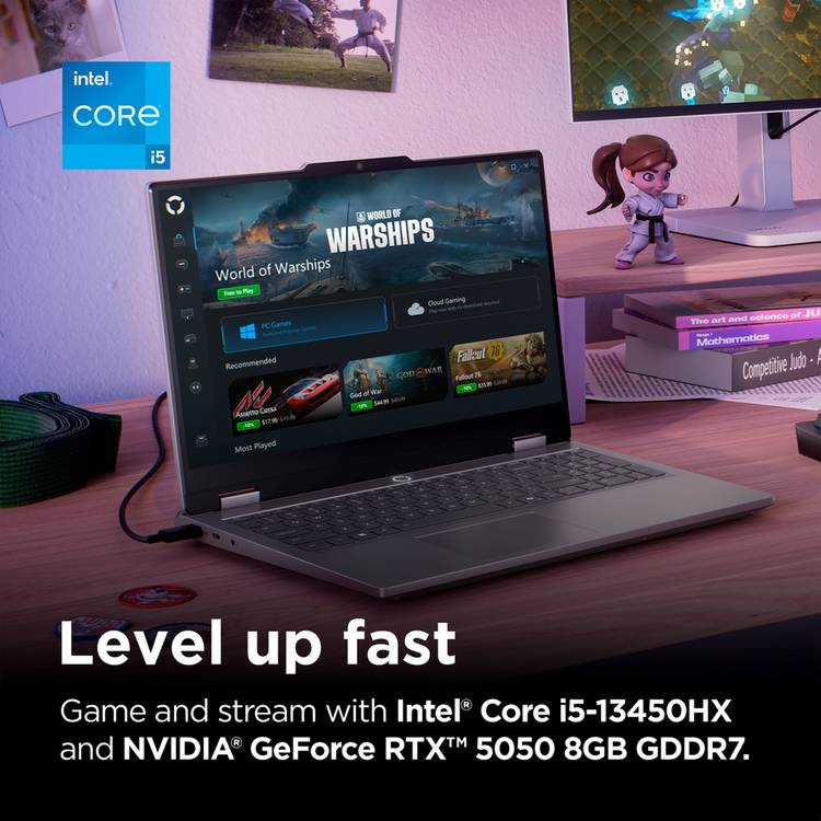 Lenovo LOQ E15 gaming laptop 15.6in i5 RTX5050 (British brand)